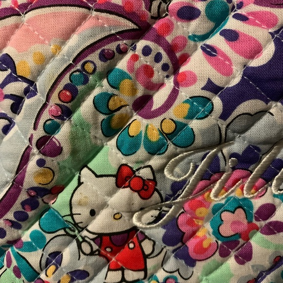 Vera Bradley Hello Kitty Paisley Triple Zip Hipster - Picture 3 of 7